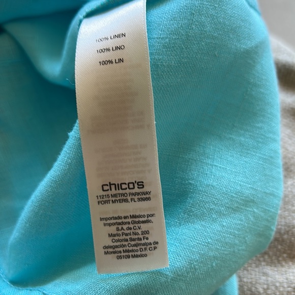 Chico’s linen jacket size 1, worn once or twice, no signs of wear. - Picture 5 of 5
